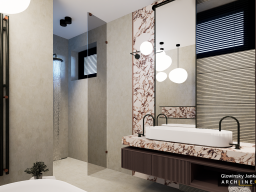 Crimson accents and quiet luxury: an Award-winning home